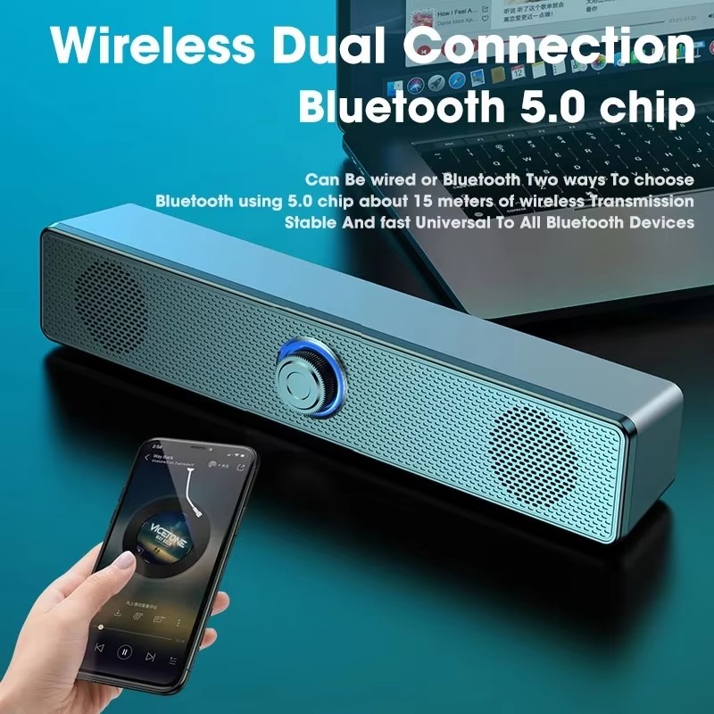 Audio Music Free Mp3 - 音楽サウンドバー コンピューターサウンドバー 有線およびワイヤレス Bluetooth スピーカー ポータブル