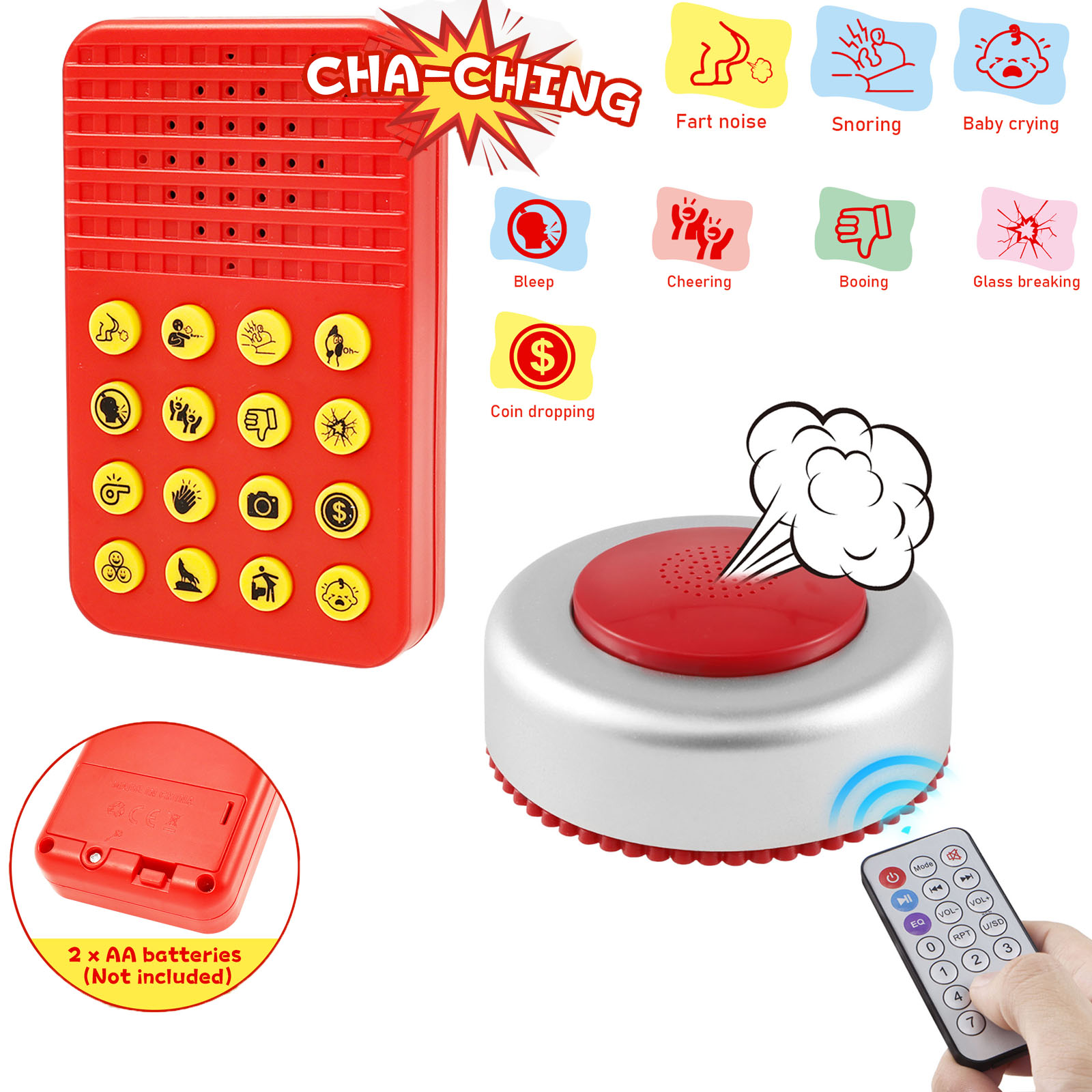 Audio Music Lollipop - 面白い音響効果マシン リモートおなら音発生器 プランクアイテム ジョーク玩具 パーティーゲームやギャグ用 おなら音おもちゃ