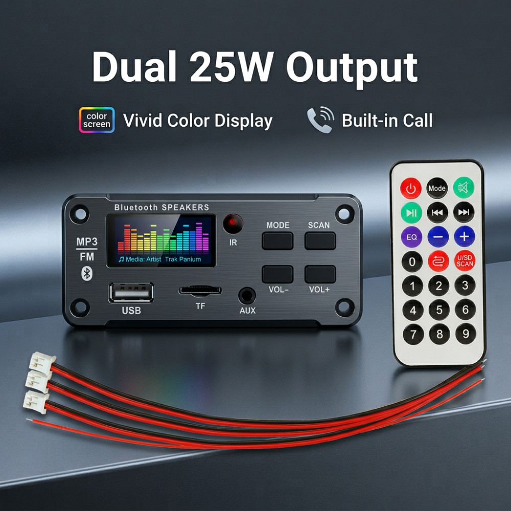Audio Music Free Mp3 - 50Wアンプ Bluetooth MP3 WMA WAVデコーダーボード 12V