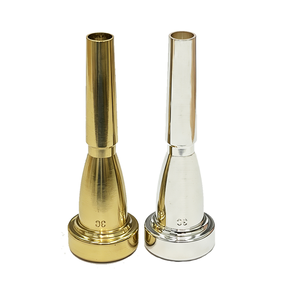 Trombone Mouthpiece - Miwayer 3C/5C/7C バレットトランペットマウスピース – 真鍮製、金/銀メッキ、110g、長さ87mm、3C/5C/7C オプション、6種類のSKU