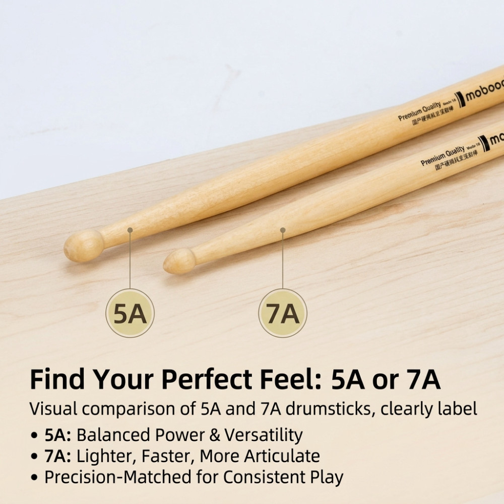 プロ仕様ドラム 5A 7A ウォルナットドラム ジャズ・ロッ - Drum Stick 5A のレビューと価格