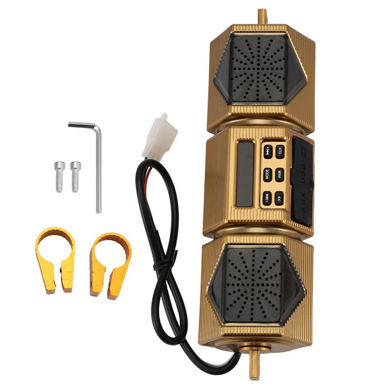 お客様に人気のバイク用MP3プレーヤー、ハンドルバースピーカ - Audio Music Free Mp3 のレビューと価格