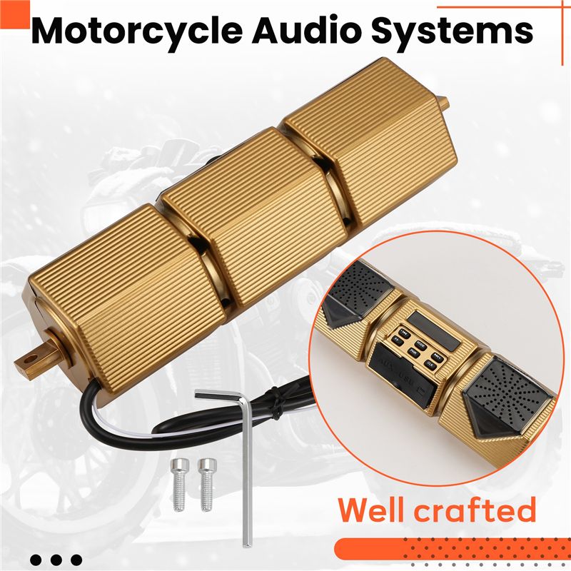 お客様に人気のバイク用MP3プレーヤー、ハンドルバースピーカ - Audio Music Free Mp3 のレビューと価格