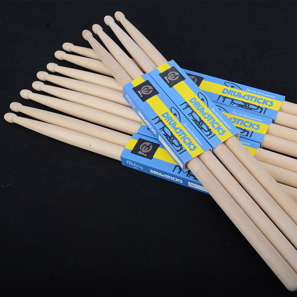1 ペア 5A 7A ドラムドラムスティック木製初心者用ドラ - Drum Stick 5A のレビューと価格