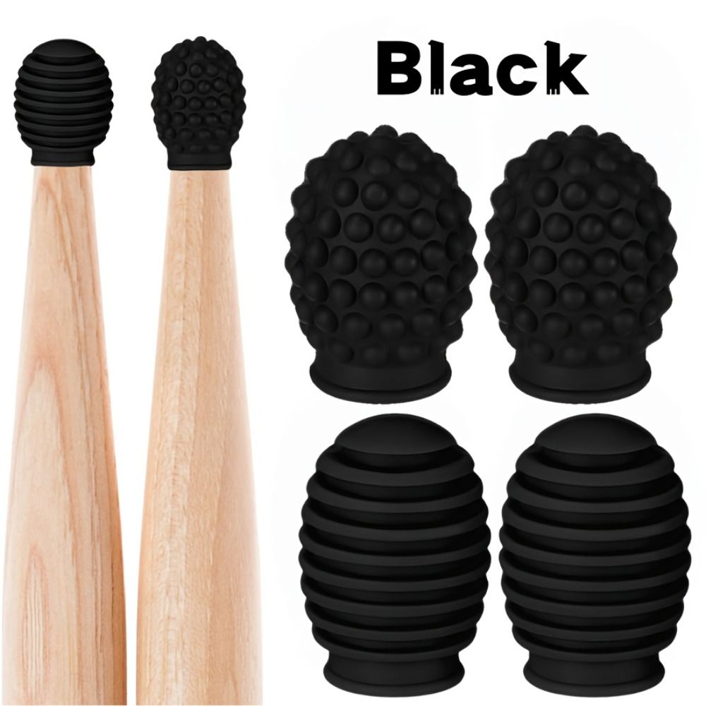 2 個のシリコンドラムミュート弱音用 5A ドラムスティック - Drum Stick 5A のレビューと価格