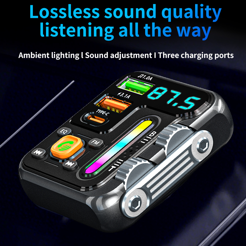 ワイヤレスカーMP3プレーヤー、FMトランスミッター、USB - Audio Music Free Mp3 のレビューと価格