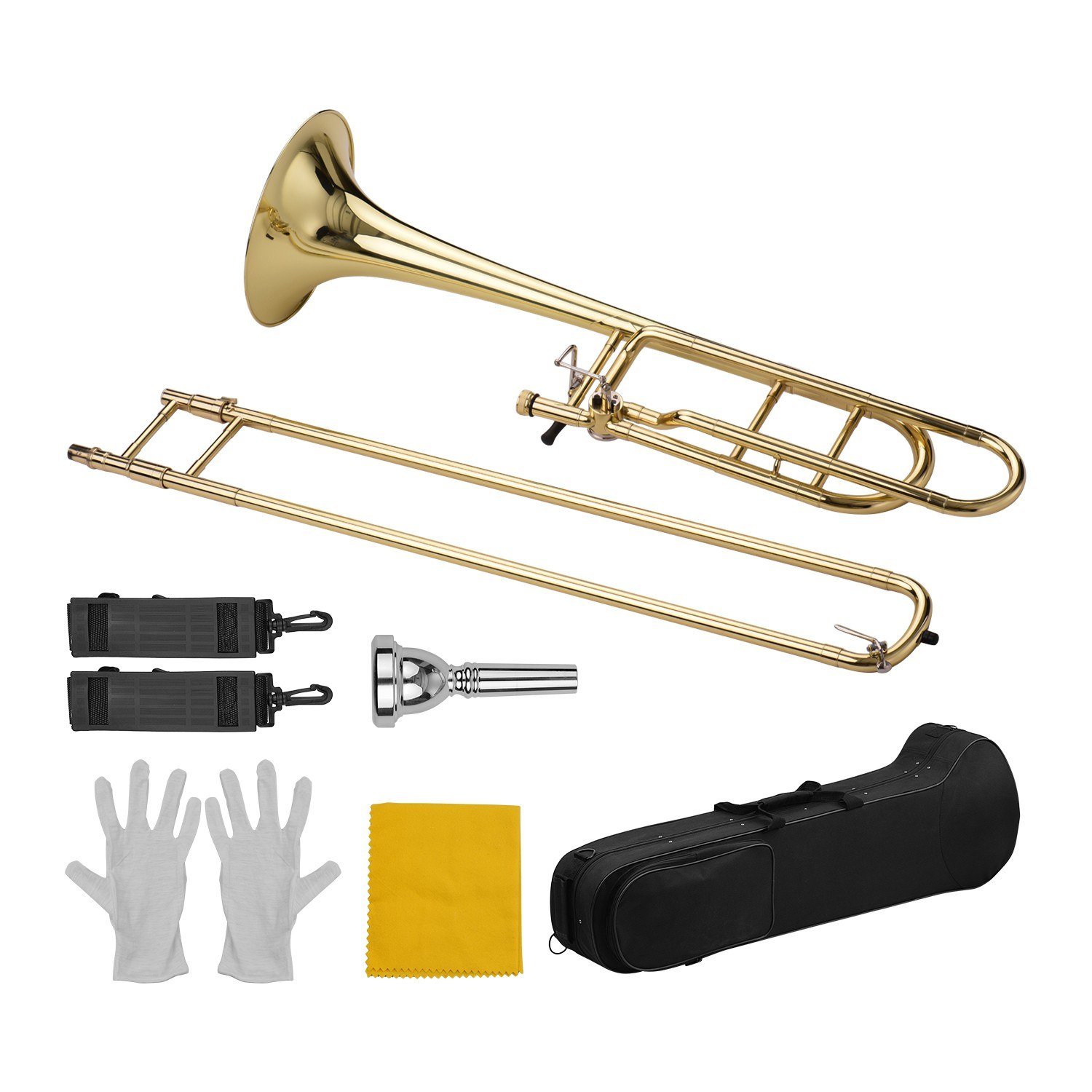アップグレードされた中級B♭テナースライドトロンボーン（Fキ - Trombone Mouthpiece のレビューと価格