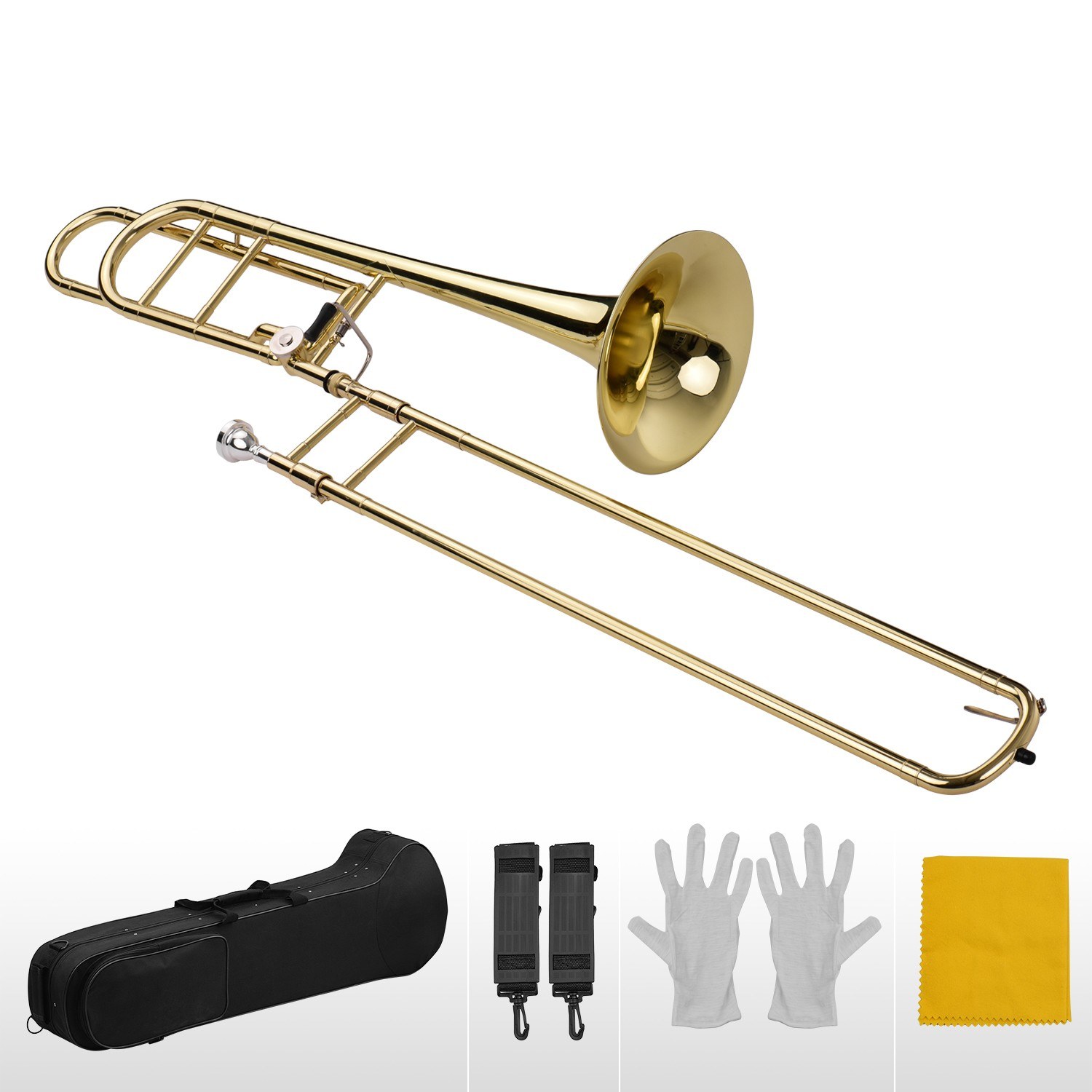 アップグレードされた中級B♭テナースライドトロンボーン（Fキ - Trombone Mouthpiece のレビューと価格