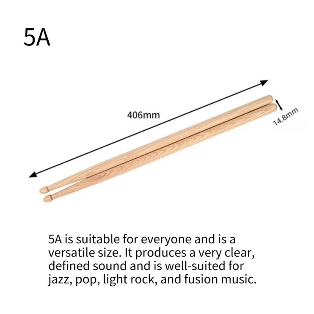 1 ペアのメープルドラムスティック 5A ウォールナットドラ - Drum Stick 5A のレビューと価格