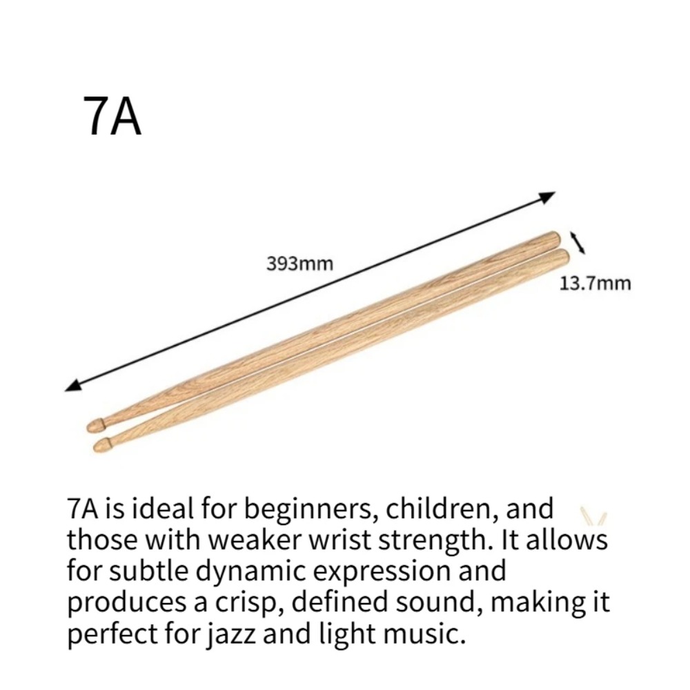 1 ペアのメープルドラムスティック 5A ウォールナットドラ - Drum Stick 5A のレビューと価格