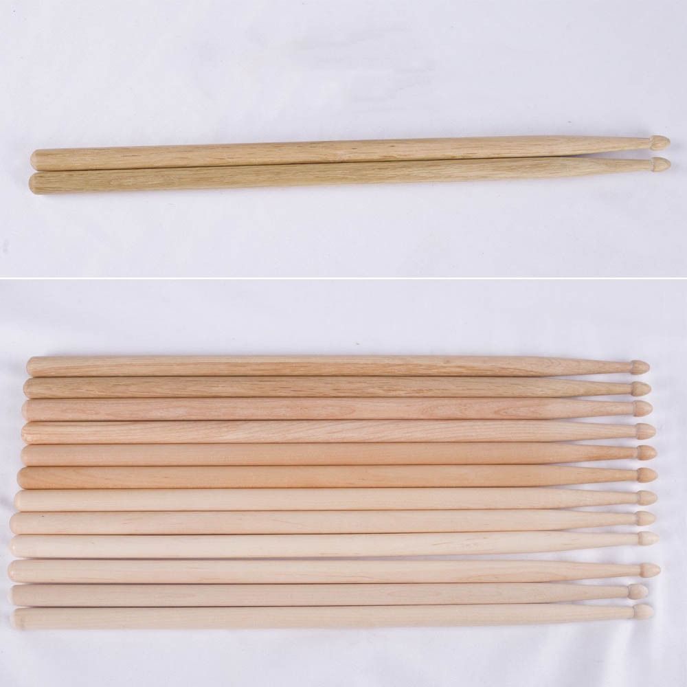 クラシックなウォールナットドラムスティック、ウッドオーク楽器 - Drum Stick 5A のレビューと価格