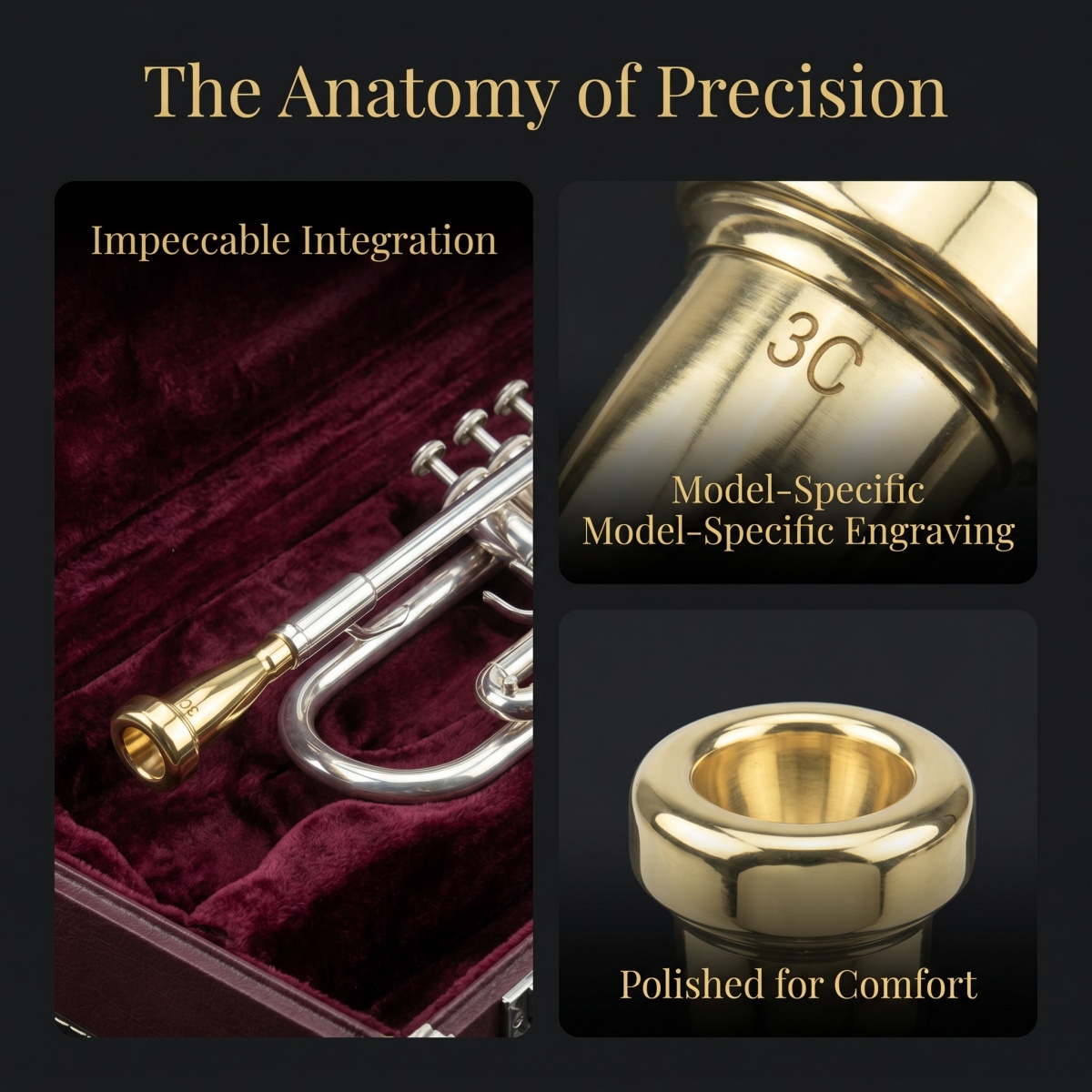 Miwayer 3C/5C/7C バレットトランペットマウス - Trombone Mouthpiece のレビューと価格
