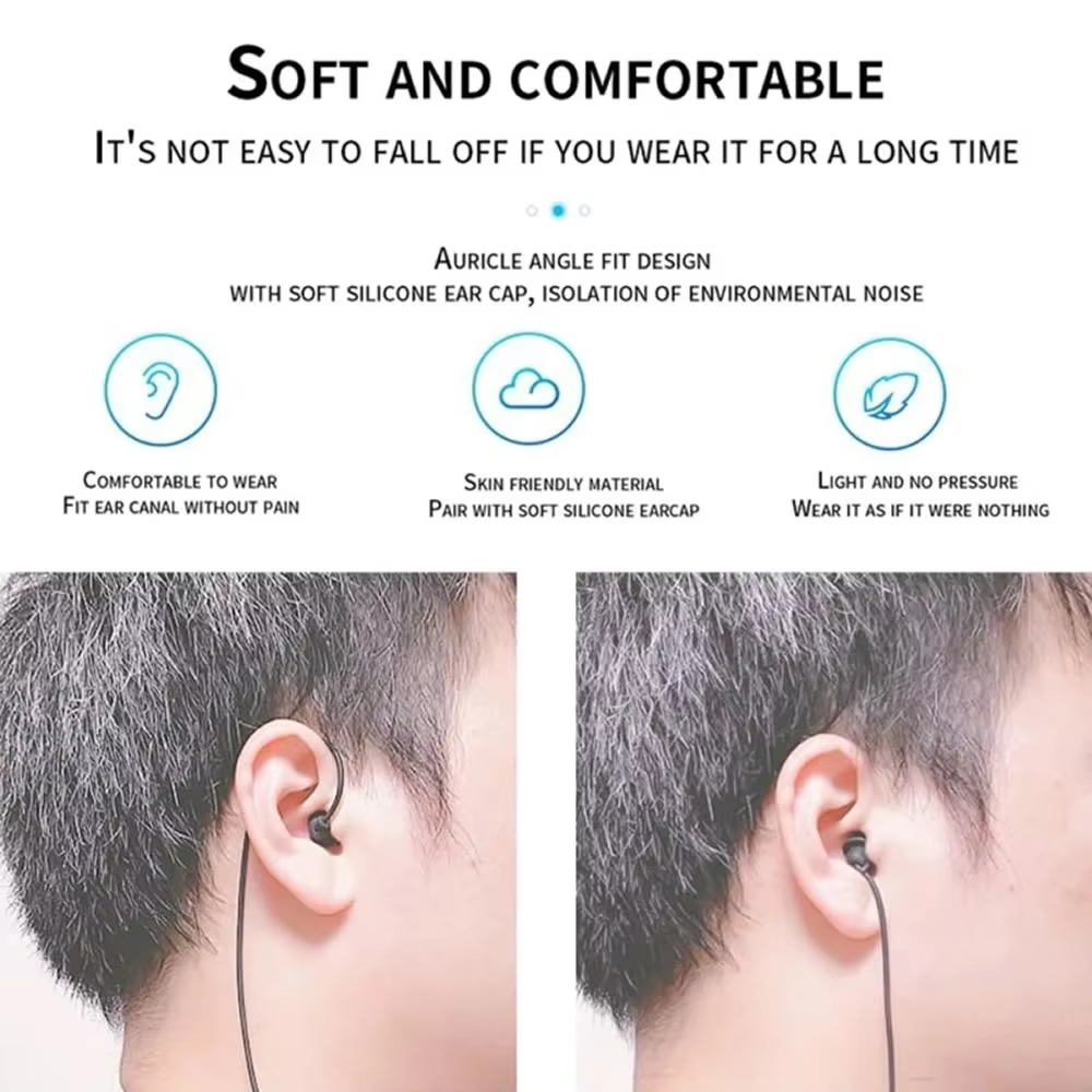 ケーブル付きショートヘッドホン,シリコンヘッドホン,インイヤ - Audio Music Free Mp3 のレビューと価格
