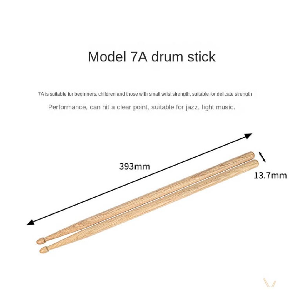 クラシック5A/7Aドラムスティック1ペア木製ドラムスティッ - Drum Stick 5A のレビューと価格