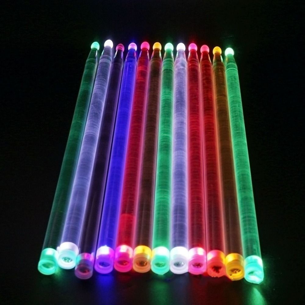 2 個のカラフルな 5A 発光ドラムスティックアクリルパーカ - Drum Stick 5A のレビューと価格